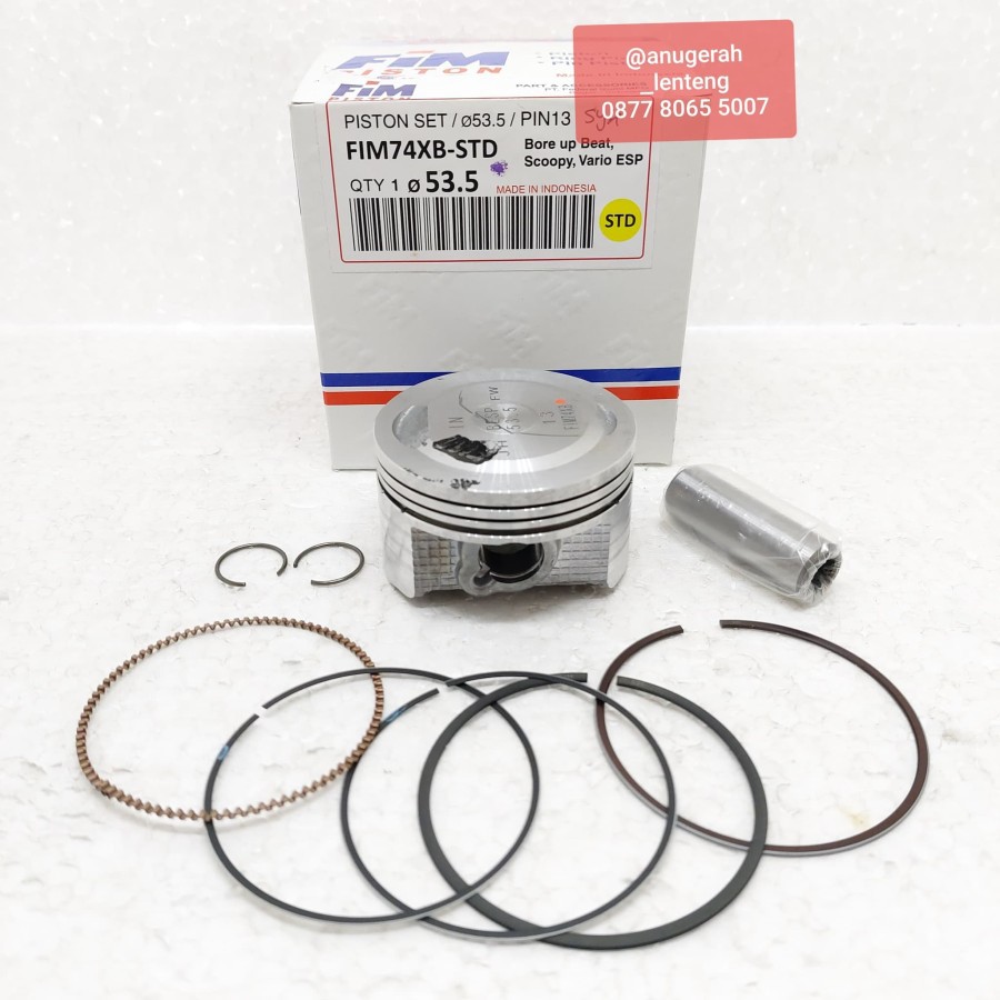 Piston Kit FIM 74 XB OS Std 0 Beat Esp Vario 110 fi Scoopy Led Esp