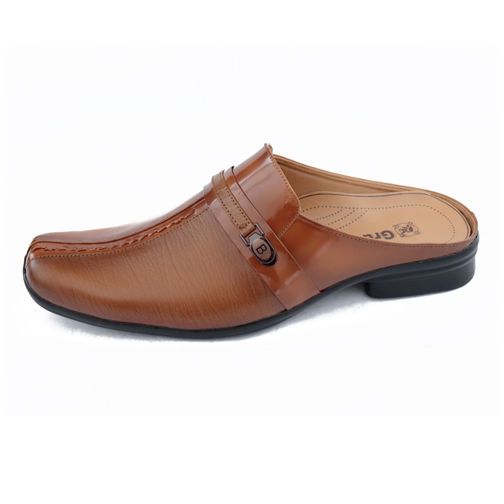 Sandal  Kulit Pria GRUTTY 403 Tan Kulit Sapi Asli