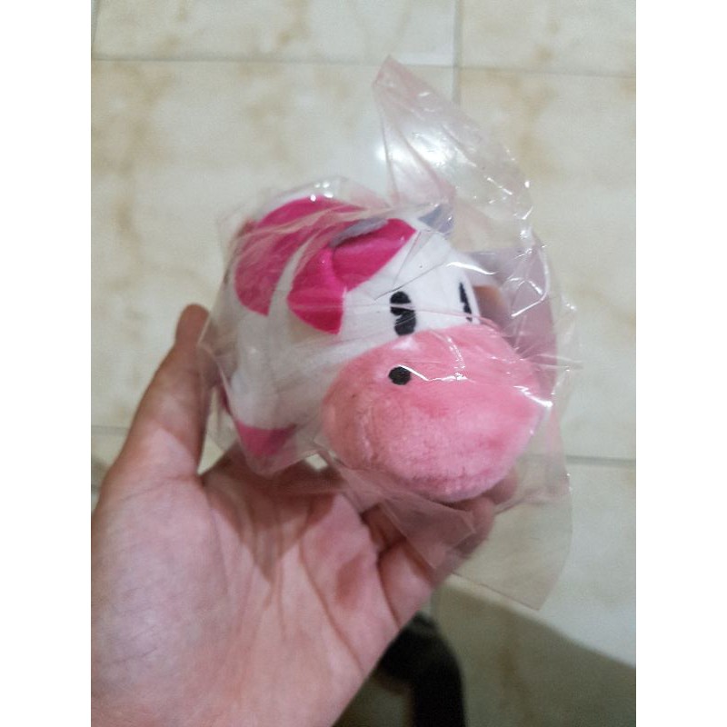 Boneka Harvest Moon Pink Strawberry Cow - Original Doll Mineral Town Limited