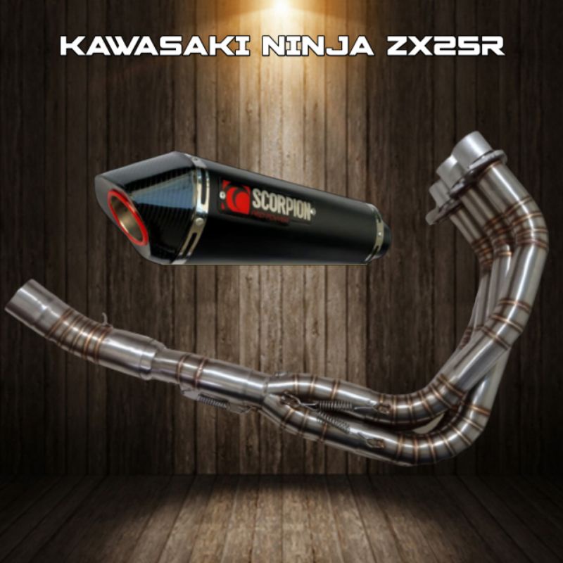 knalpot racing full system ninja zx25r