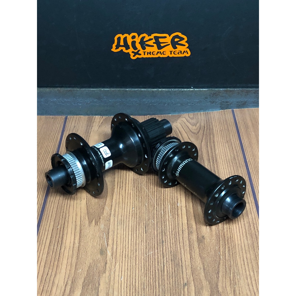 hub freehub boost sepasang mtb seli sepeda lipat shimano mt-410 32hole centerlock bekas