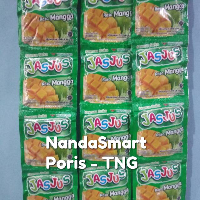 

Jasjus mangga per renteng isi 10 sachet