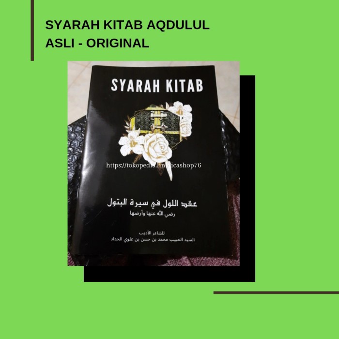 ☑Terlaris Buku bacaan Sejarah Sayyidah Fatimah-Aqdulul fii shiroh Al batul-Syarah Kitab