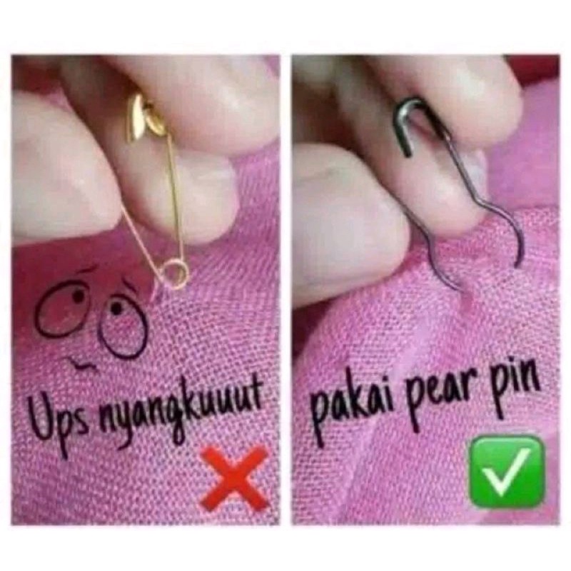 Peniti Bohlam / Peniti Hijab Plastik / Peniti Mini