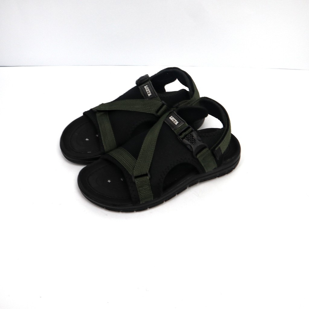 TERBARU NEW SANDALS MEN SANDAL GUNUNG PRIA CASUAL LOZTA SELOP DABEL WARNA GREY BLACK RED GREEN01