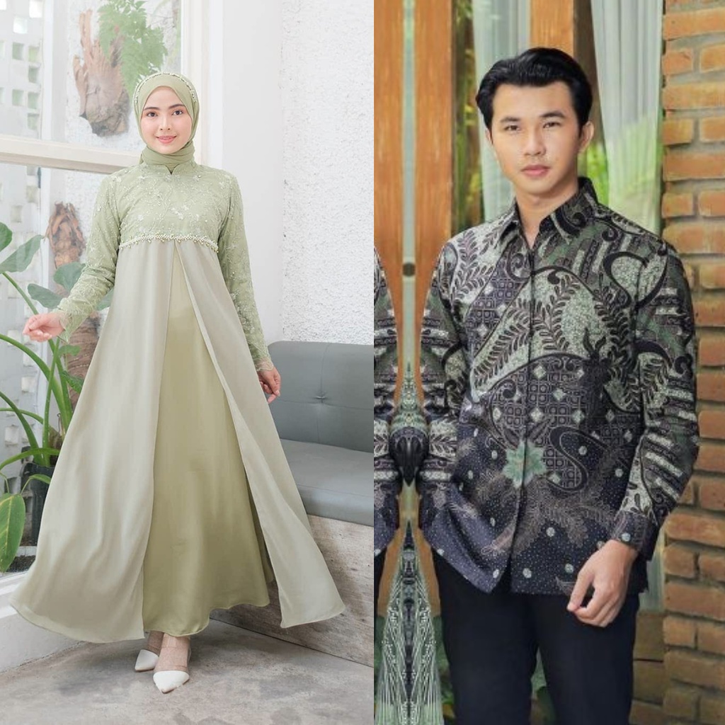 NEW ARRIVAL | READY JUMBO GAMIS BRUKAT COUPLE KEMEJA BATIK PRIA BAJU KONDANGAN SARIMBIT COUPLE PRIA DRESS BRUKAT COUPLE PASANGAN