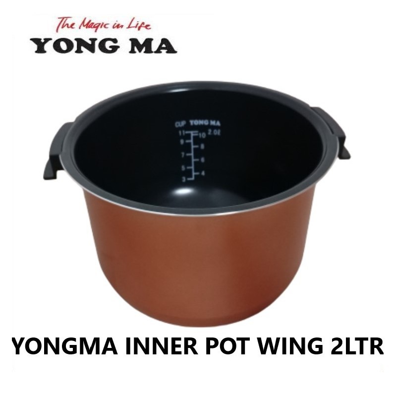 Panci Teflon Inner Pot Magic Com Yong Ma 2 Liter Wing Original Eco Ceramic