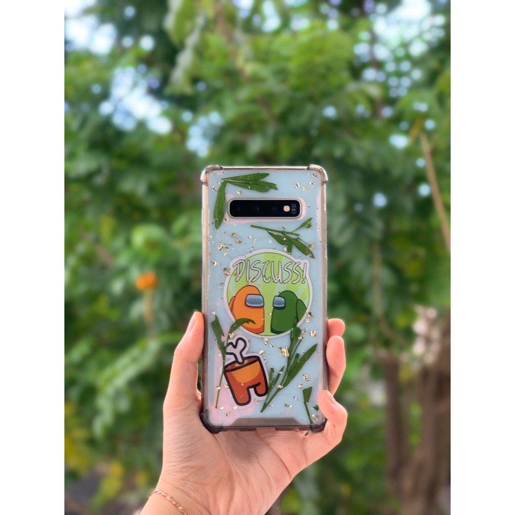 Custom AMONG US Phone Case / Bunga Kering Resin Casing Iphone Samsung Oppo