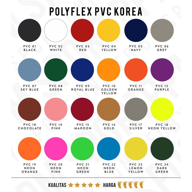 

Polyflex Korea PvC Neon Colour