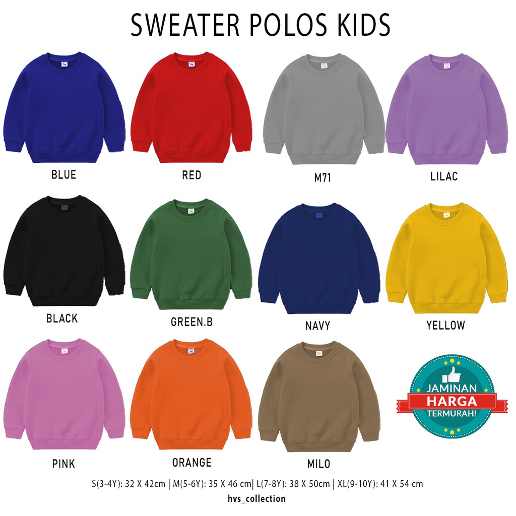 SWEATER KIDS / 1THN - 10THN / 100% REAL PICTURE / BAHAN ADEM DAN HALUS / TERMURAH / BEST SELLER