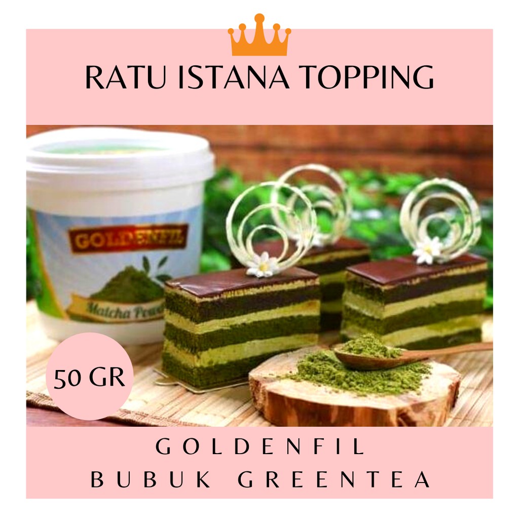 

MATCHA POWDER GOLDENFIL GREENTEA BUBUK 50 GR PURE BUBUK MATCHA ASLI JEPANG TEH HIJAU PREMIUM POWDER