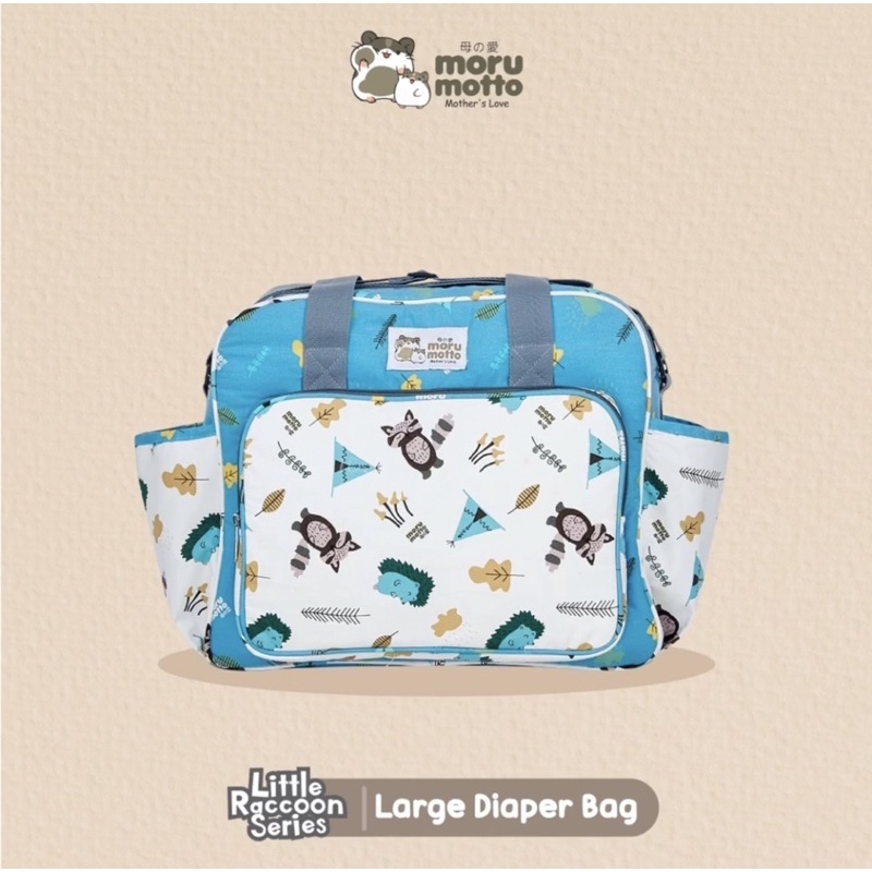 Morumotto Tas Besar + Saku Botol Susu Little Raccoon Series MMT7002