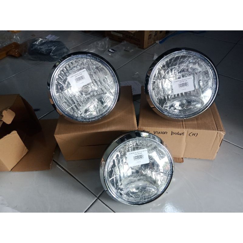 headlamp lampu depan rx king new bulat