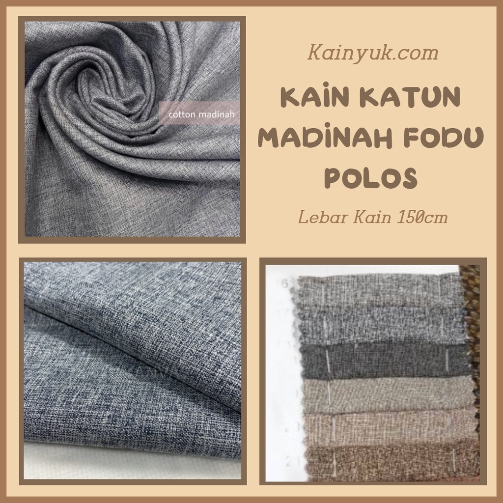 Kain KATUN MADINAH / MADINAH COTTON / COTTON MADINAH - Premium Lebar 150cm