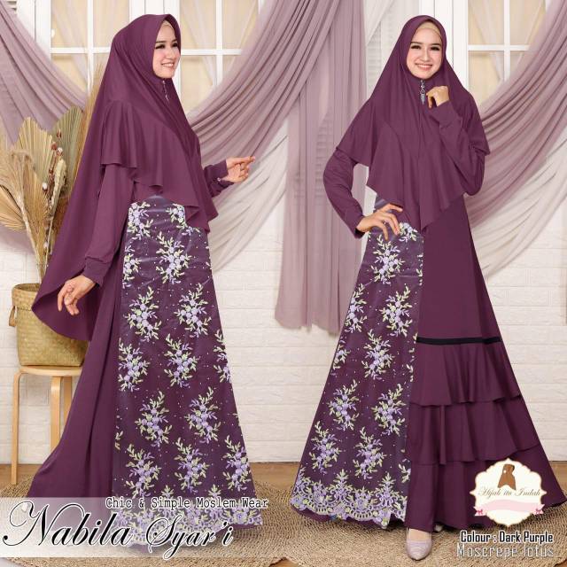 Nabila Syari Syari gamis hijab termurah terlaris