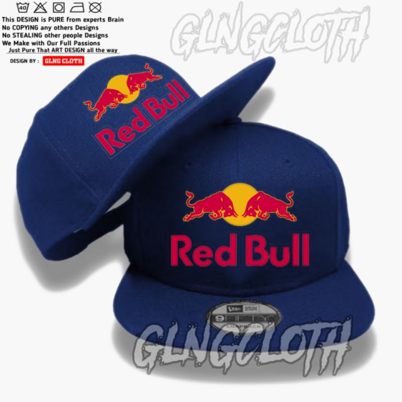 Topi Redbull Snapback - Topi Red Bull