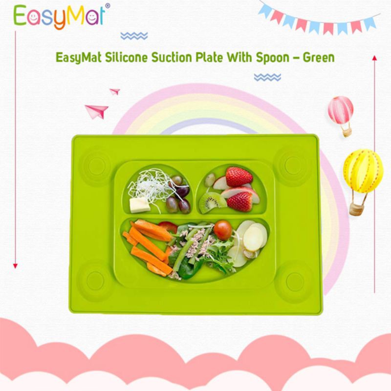EasyMat Silicone Suction Plate with Spoon