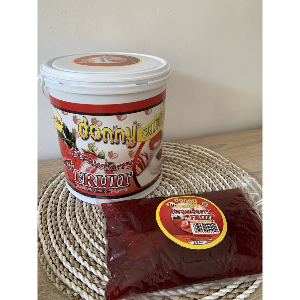 

Selai Strawberry Merk Donny Repack 250gr