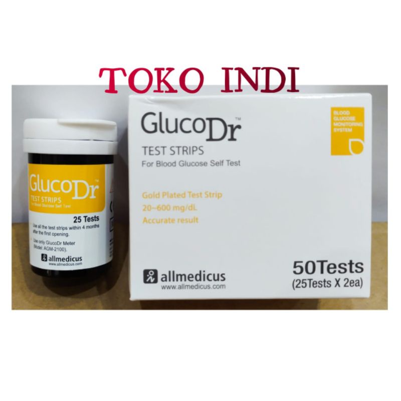 Strip Gluco DR Bio Sensor/Refill Strip Gluco Dr/Gula Darah