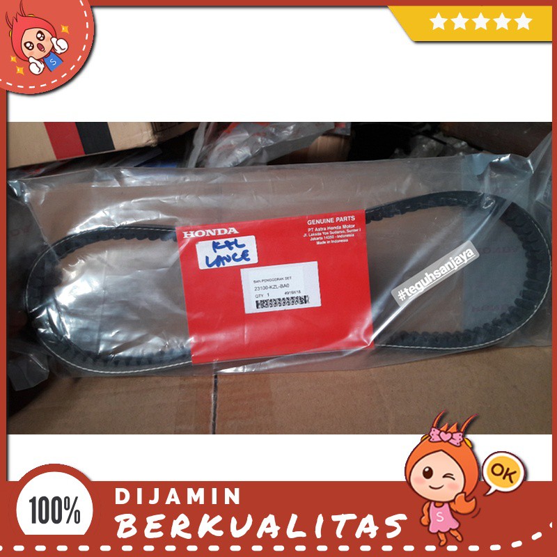 V-Belt Vanbelt / Panbel Roller ( Honda Beat Injeksi ) Asli Honda Sparepart Motor Murah