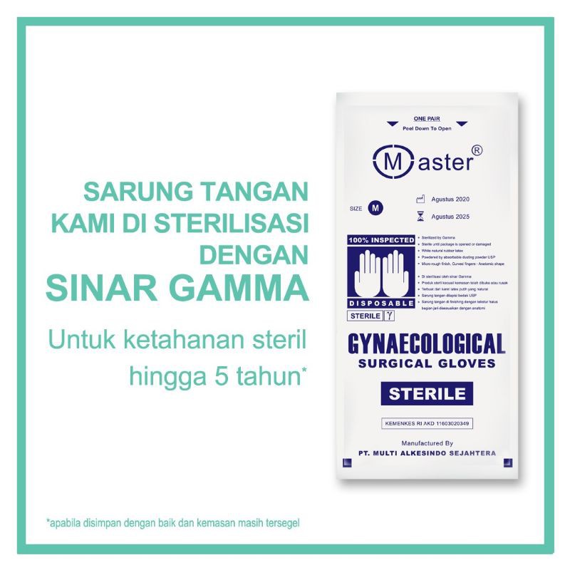 sarung tangan Obgyn MASTER ® Sterile FREE ONGKIR