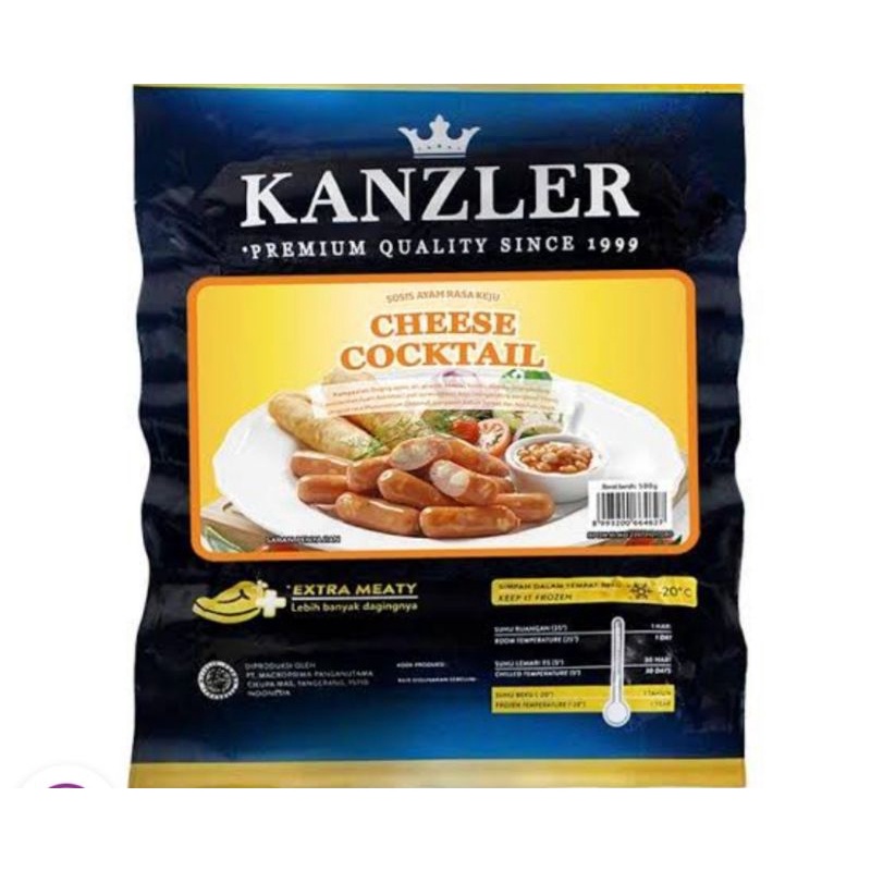 

KANZLER Sosis Cheese Cocktail 500gr | Frozen Food | Makanan Beku Olahan