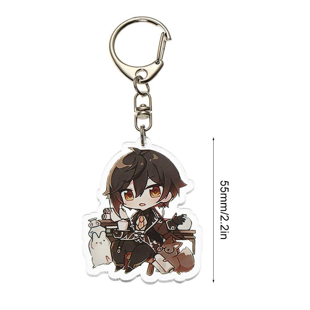 Lily Anime Gantungan Kunci Kartun Kipas Hadiah Liontin Aksesoris Fashion Perhiasan Japan Anime Car Key Holder