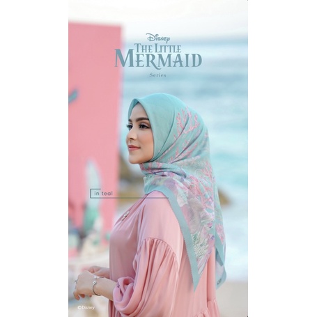 Buttonscarves Disney Mermaid Teal Voal