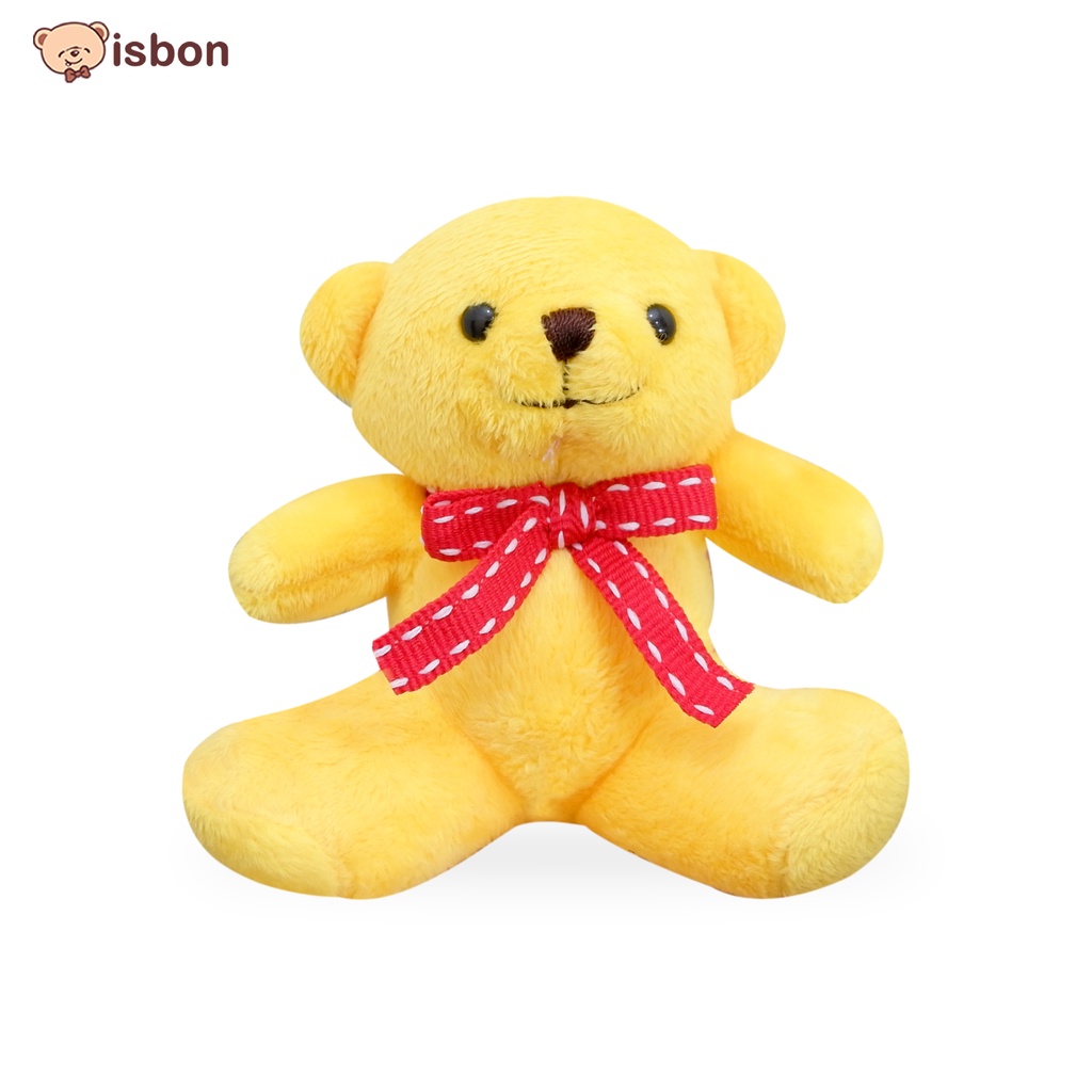 Boneka mini beruang loto bear Tewe kecil With Ribbon pink biru kuning Mungil untuk buket / bouquet wisuda Spesial By Istana Boneka