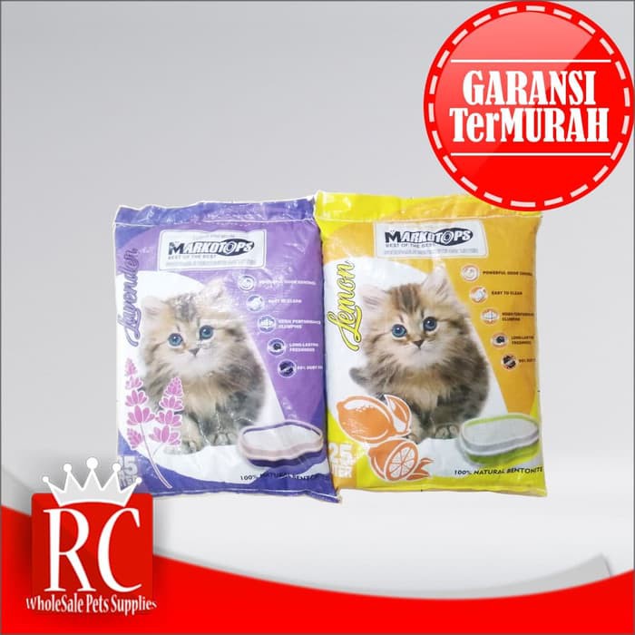 [GOSEND] Pasir Kucing Gumpal Markotop 25 Litter