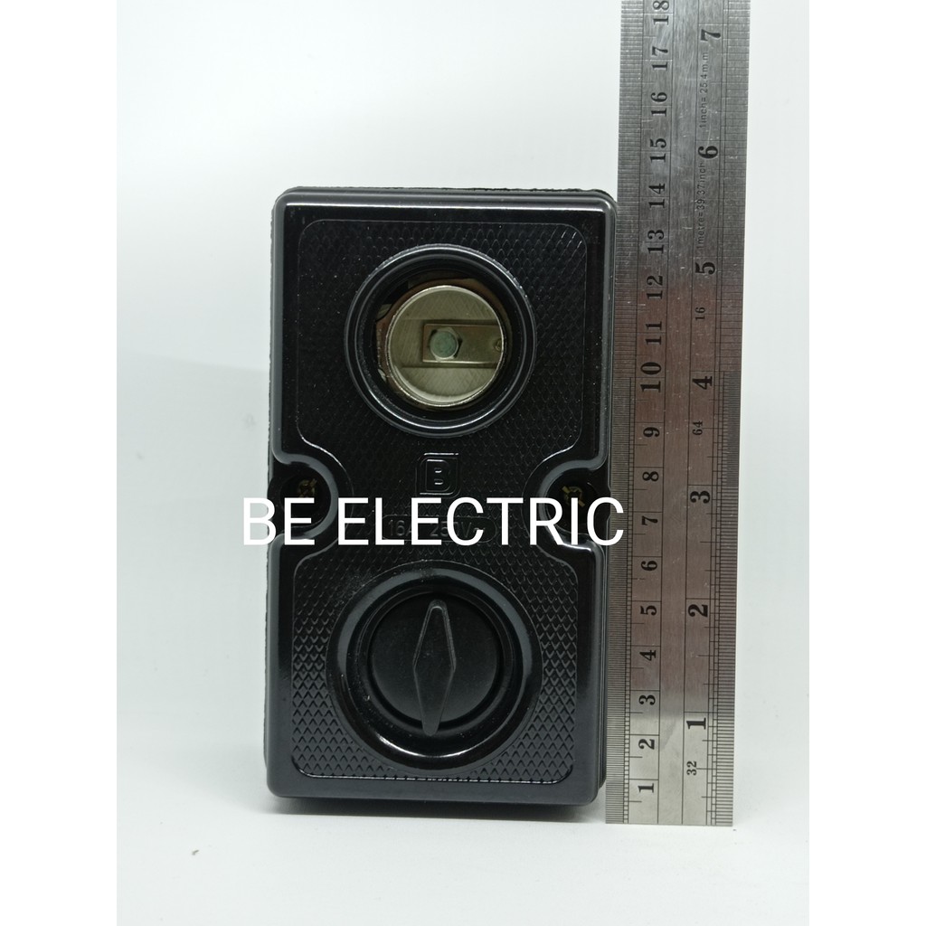 BROCO 711 STD Fuse Box Single 16A 250V BK - BOX Sekering