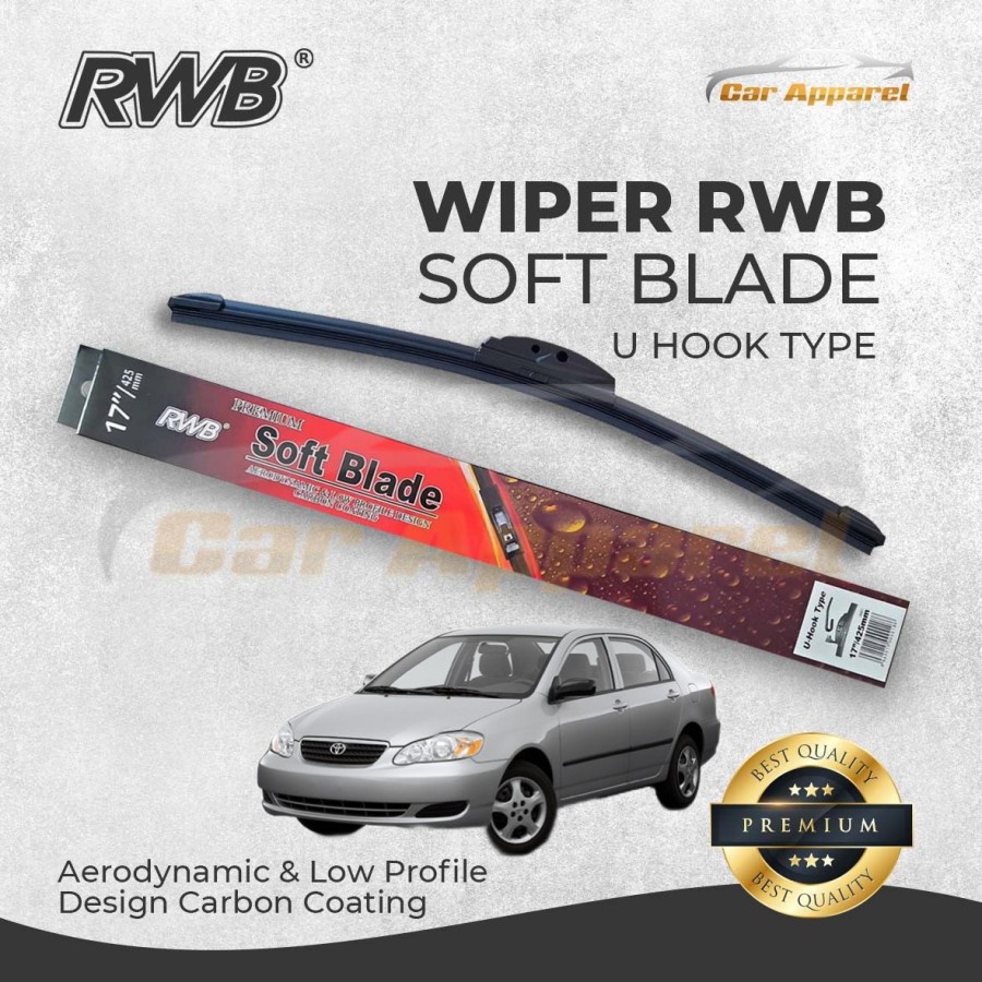 Wiper RWB Soft Corolla altis E120 2000-2007 / Windshield Corolla altis