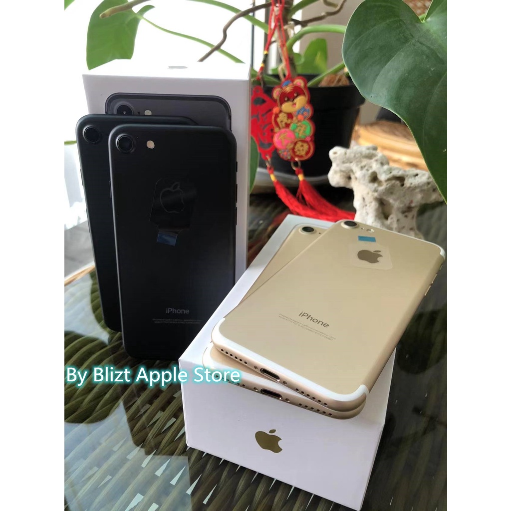 iPhone 7 32GB Fullset  All Sim Silent Original  Ex inter Second Mulus100%  3utools All Green (Garansi 1 Tahun)