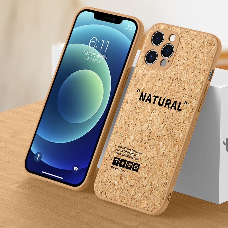 Case Pelindung Lensa Bahan Kayu Untuk iPhone 13 Pro Max 12pro X XR Xs Max 7 8 Plus 7 Plus 11 Pro Max 12 Pro Max