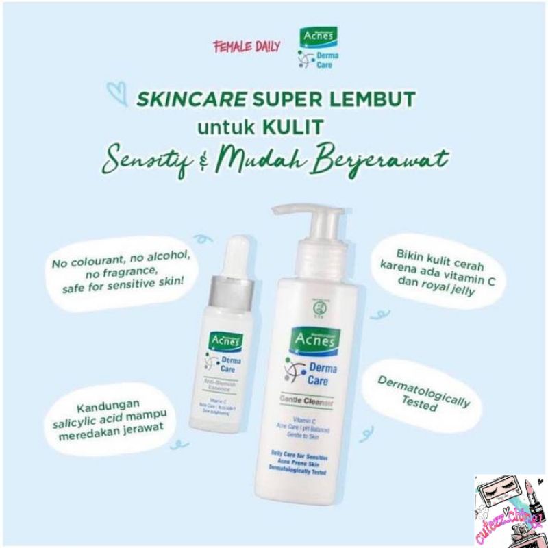 ☃Cutezz_Ching1☃Acnes Derma Care Series ♡ Gentle Cleanser ♡ Anti Blemish Essence ♡