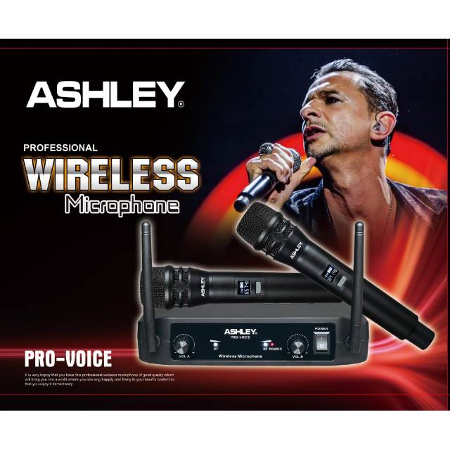 Mic wireless Ashley PRO-VOICE mic vocal