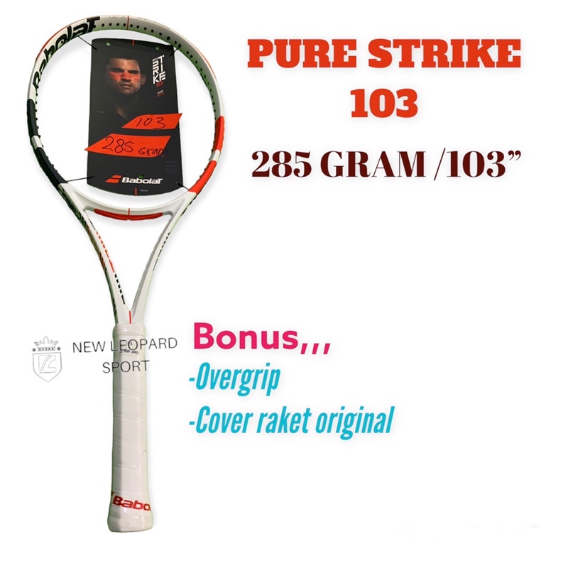 Raket tenis babolat pure strike 103 3rd gen 285 gram