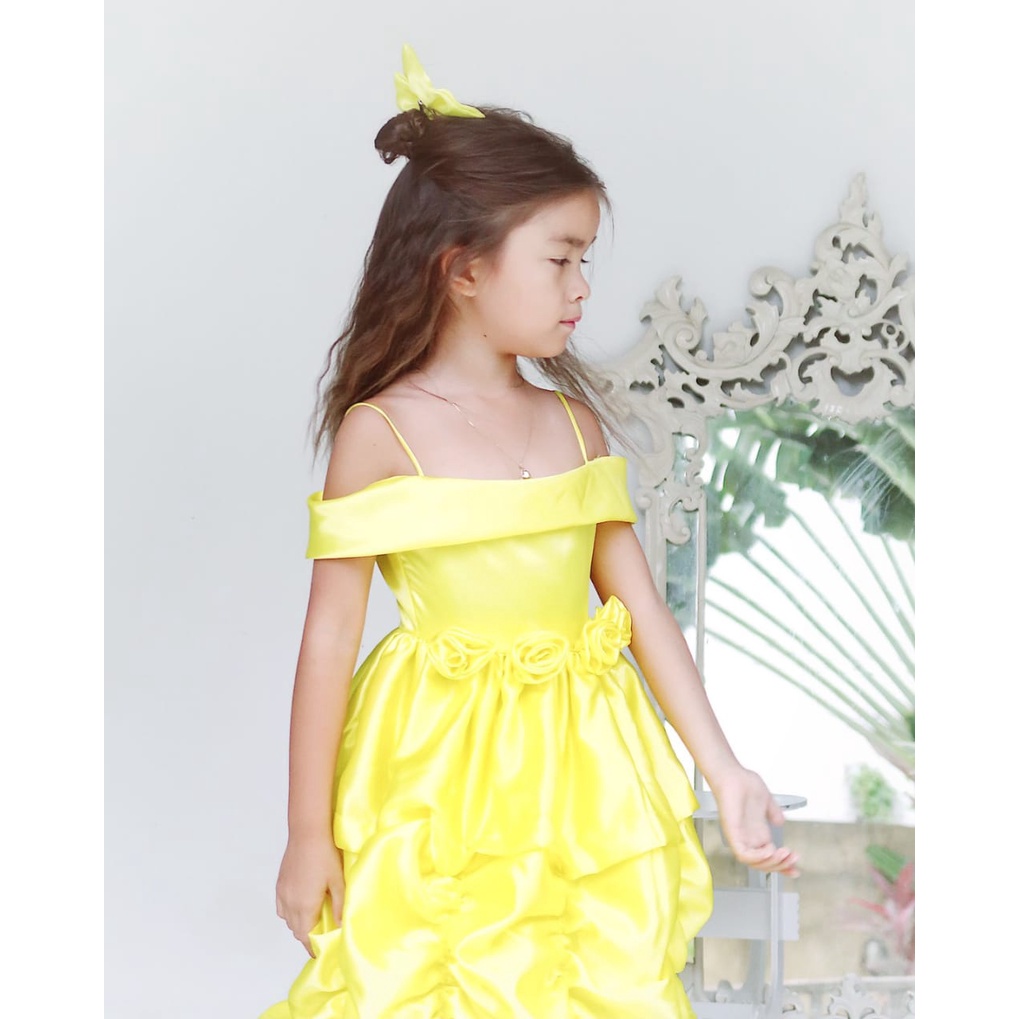 Dress Princess Belle Anak Unik/Gaun Pesta Anak/Dress Anak