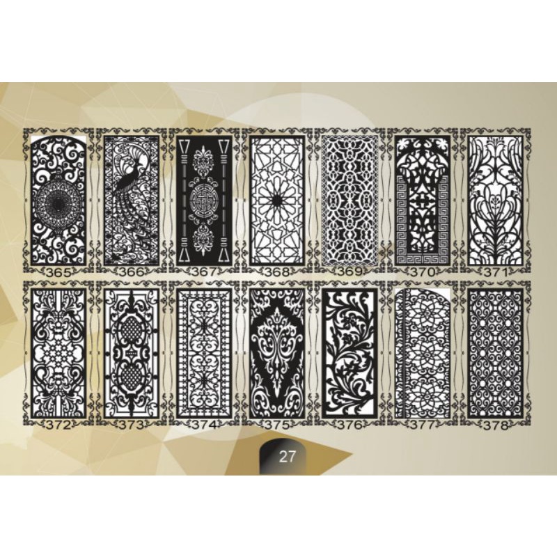 File DXF Ornamen Cutting Mesin CNC