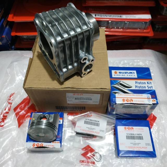 Blok Seher Piston Kit Komplit Suzuki Nex Original SGP 11210-09J10-0F0/12100-09J00-0F0