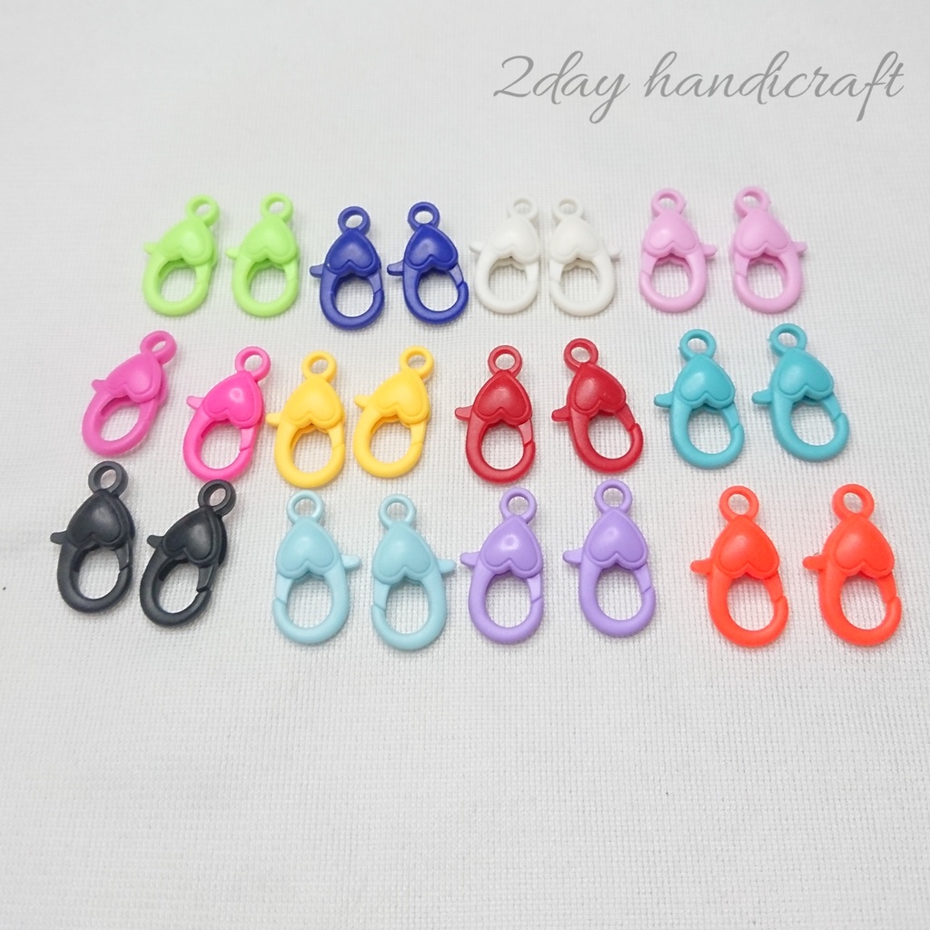 1 Pasang Kokot Udang Love Kecil - Kokot udang love warna | kokot udang warna