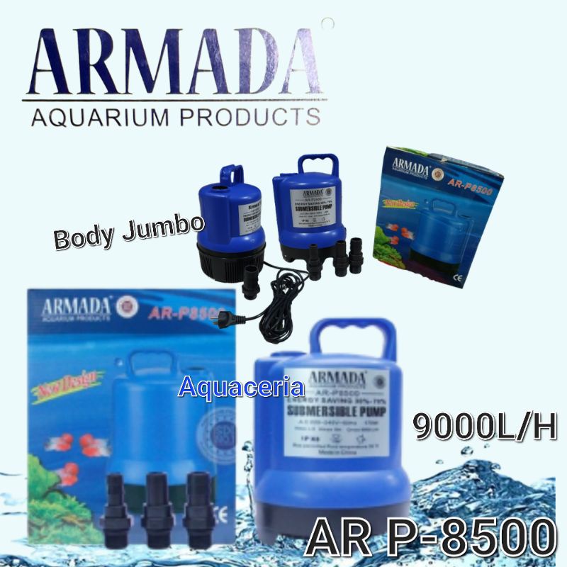 Mesin Pompa Kolam Jumbo ARMADA P 8500 9000L/H Mesin filter air kolam Air terjun &amp; Air Terjun Kolam