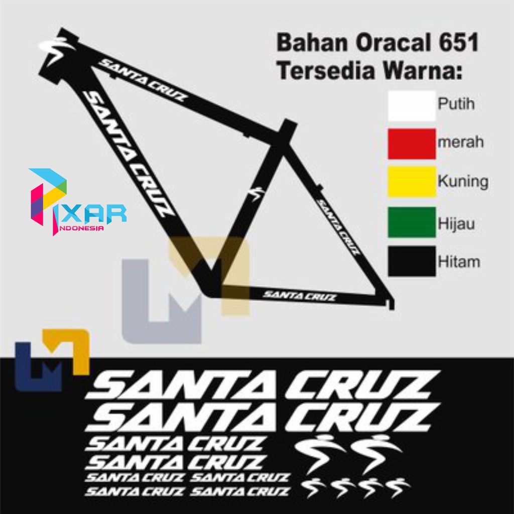 Jual STICKER STIKER DECAL SEPEDA MODEL SANTA CRUZ | Shopee Indonesia