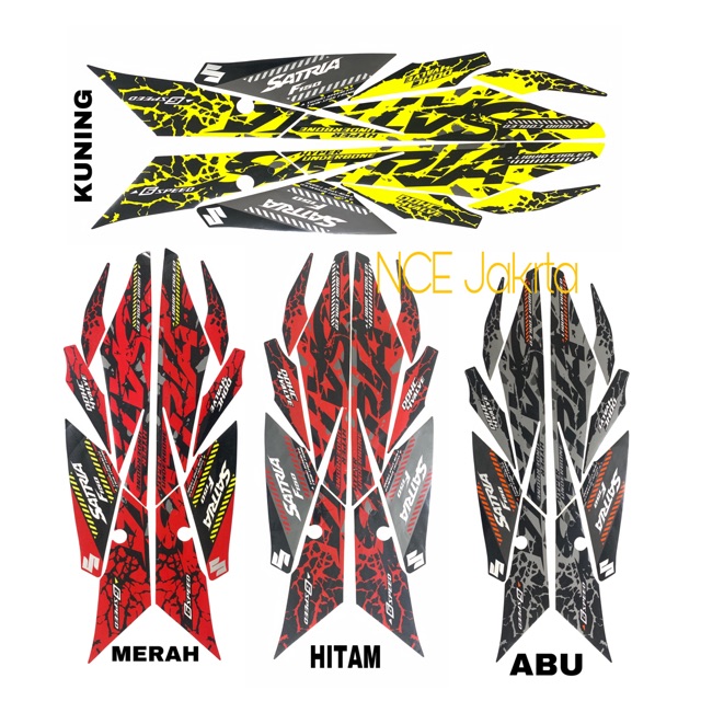 STIKER STRIPING SATRIA F 2018