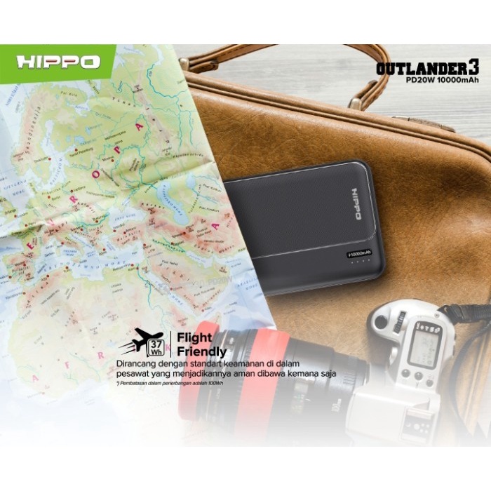 Hippo Power Bank Outlander 3 PD 10000 - 20000 Mah PD Fast Charging