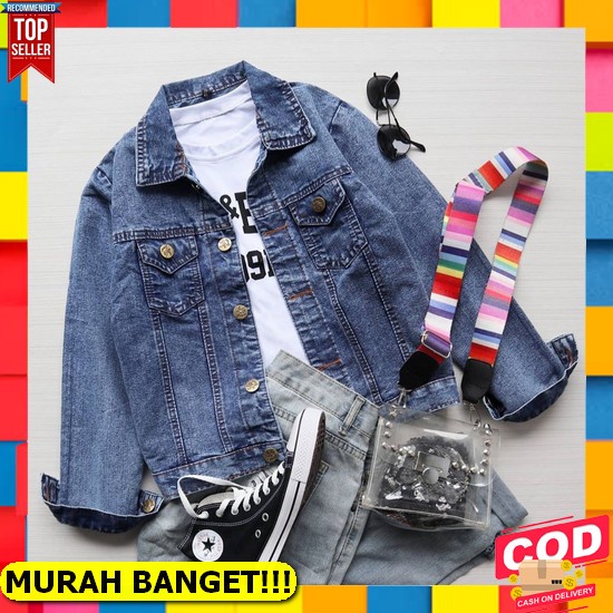 Jaket Denim Brutalist Jeans Pria Wanita Unisex /Jaket Dewasa/Jaket Levis/Jacket Denim/Jaket Jeans Te