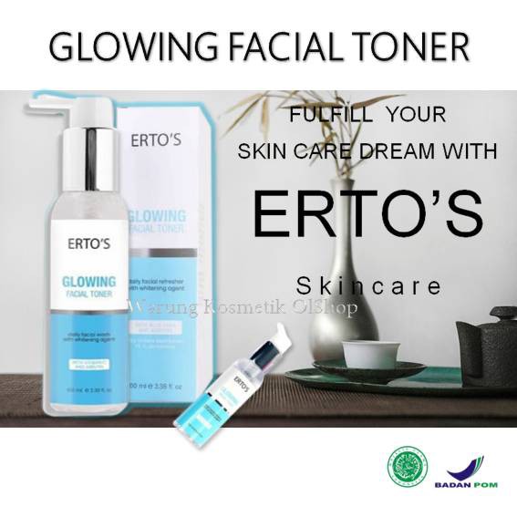 ertos glowing facial toner
