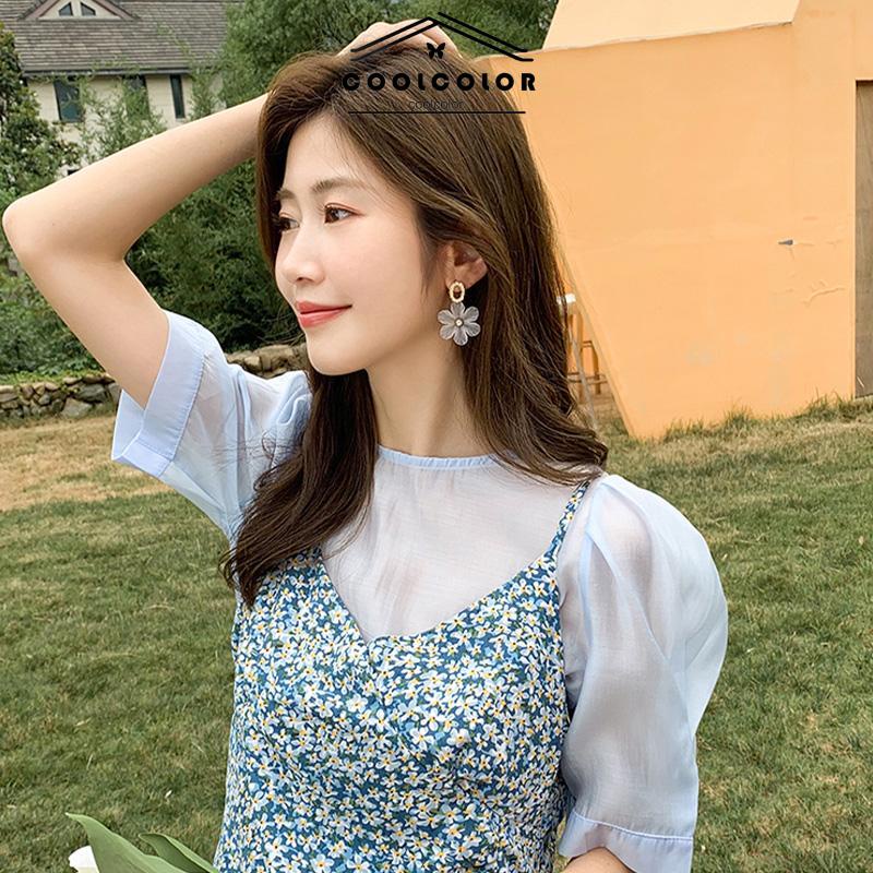 COD❤️Anting Bunga S925 Korea Kecil Sepasang anting Tusuk Motif Retro  Flower Stud Earrings Vintage Fashion Impor Murah Aksesoris Wanita