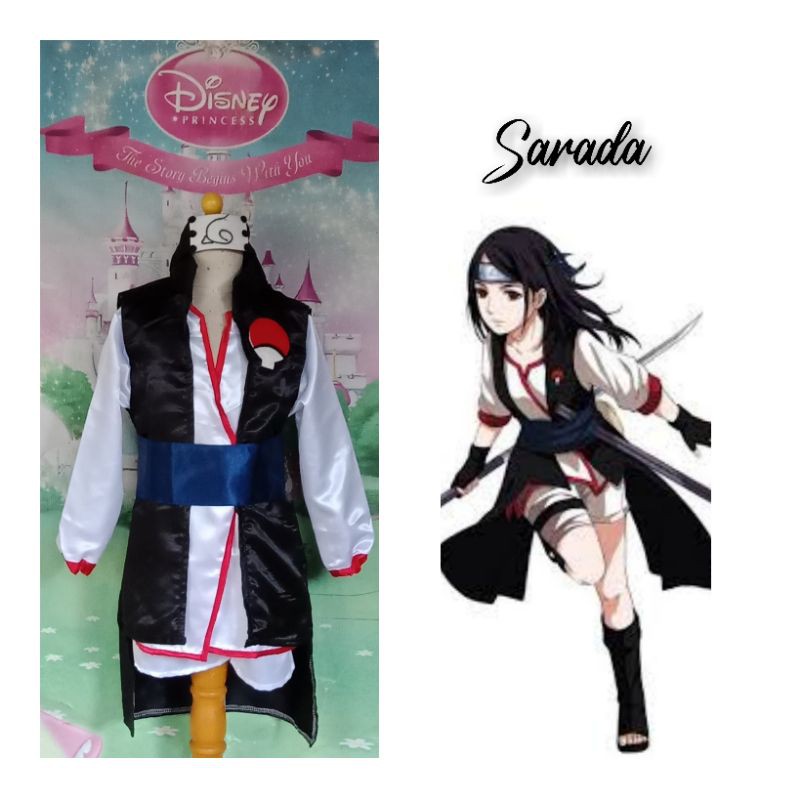 Kostum Sarada Cosplay Anime Anak
