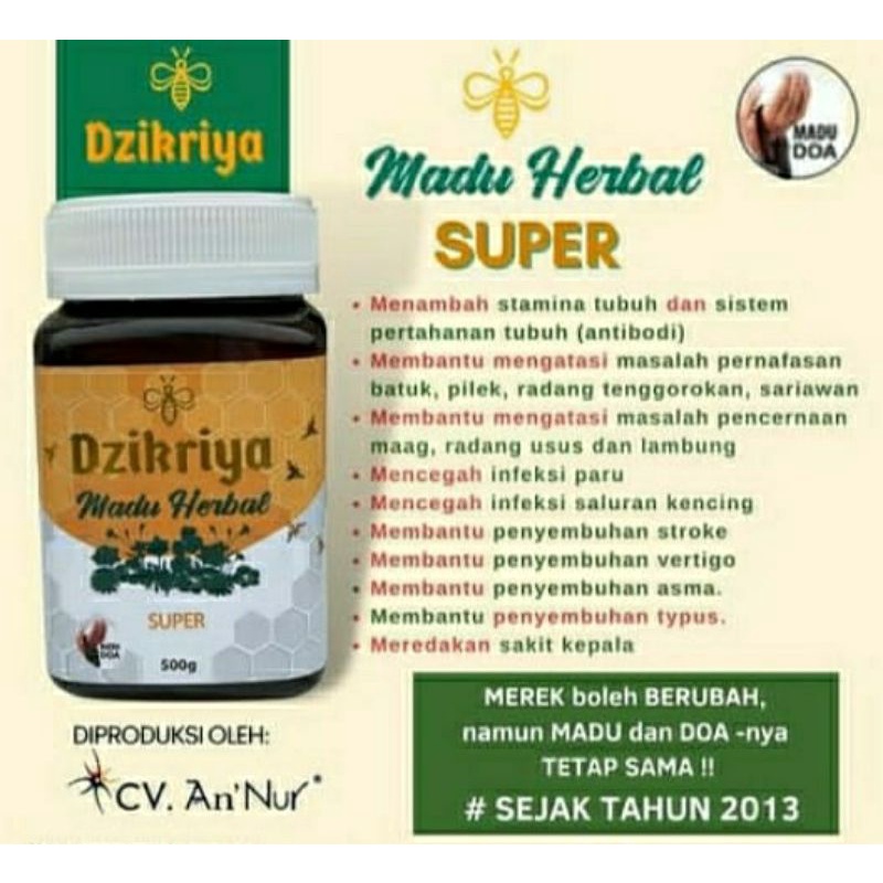 

Dzikriya Madu Herbal Madu Super/Manis (Original)